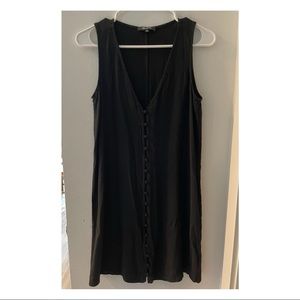 Black Madewell button up dress